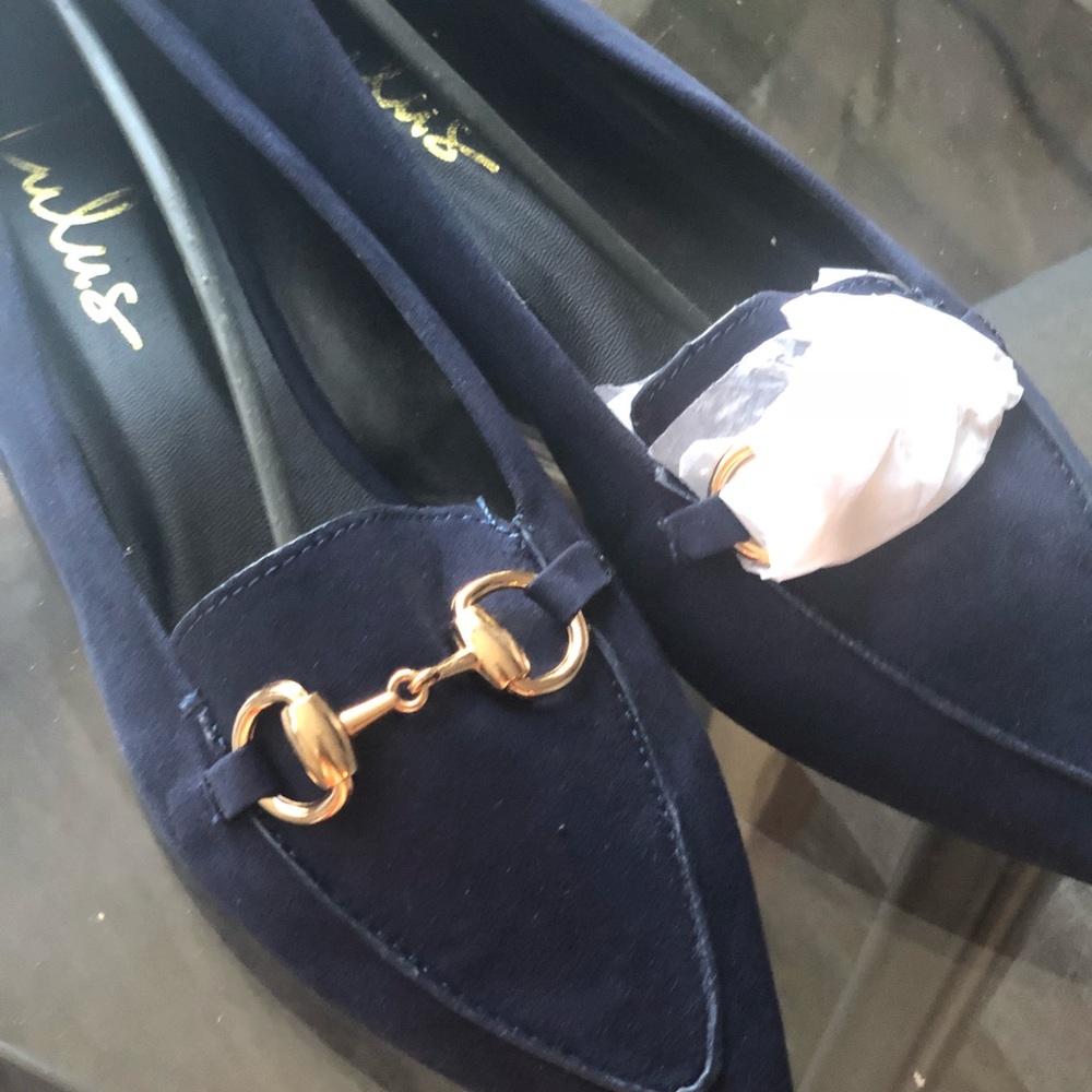 Navy blue loafers 7.5